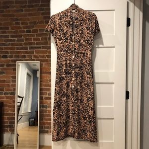 aritzia leopard dress